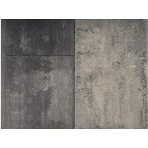 Piastrella Piatta Wildverband Grigio Nero