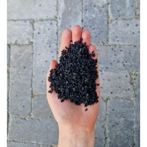 Randafwerking SBR rubbergranulaat zwart 20 kg/40 ltr