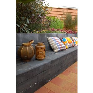 Retro Betonbiels 60x20x12 cm Zwart