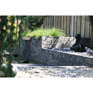 Roccia getrommeld 30x12x12cm Antraciet