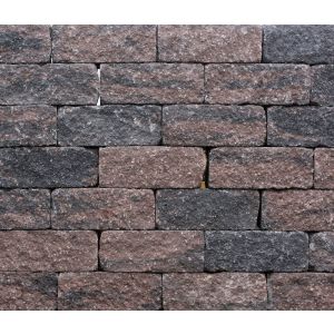 Roccia getrommeld 30x12x12 cm bruin/zwart
