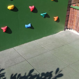 Rubbertegel 50x50x3 cm Groen