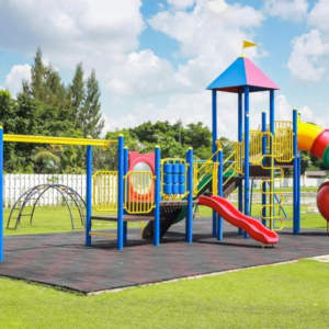 Rubbertegel 50x50x4,5 cm Zwart