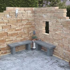Ruine Combiwall Splitton Compleet (mix) 6,71 m² zichtzijde Mont Blanc
