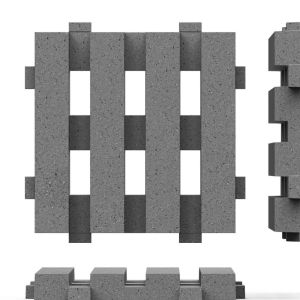 Schellevis Oud Hollandse Wecko Tegel 100x100x12 cm Antraciet