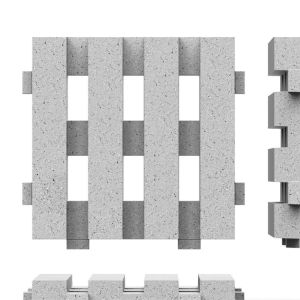 Schellevis Oud Hollandse Wecko Tegel 100x100x12 cm Grijs