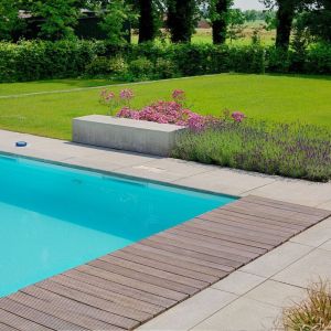 Schellevis Oud Hollandse Zwembadrand 100x40x5 cm Grijs