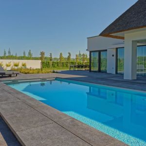 Schellevis Oud Hollandse Zwembadrand Hoek 100x100x5 cm Carbon