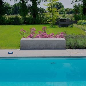 Schellevis Oud Hollandse Zwembadrand Hoek (100x100x5 cm) Grijs