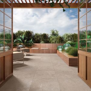 Keramische Tegel GeoCeramica® 60x60x4 cm Framework Stone Taupe