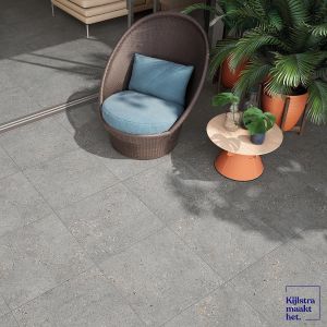 Keramische Tegel SolidPro 60x60x2 cm Framenti Grigio