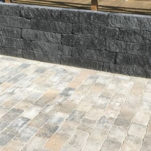 Splitrock XL Getrommeld 15x15x60 cm 2.0 Antraciet