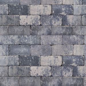 Stonique® Betonstraatsteen Getrommeld 21x10,5x6 cm Grijs/Zwart
