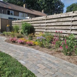 Stonique® Betonstraatsteen Getrommeld 21x10,5x6 cm Musselkalk