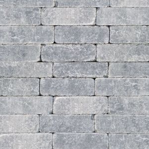 Stonique® Longstone Getrommeld 31,5x10,5x7 cm Grijs/Zwart
