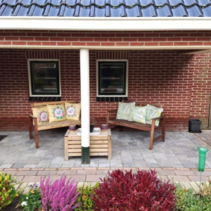 Stonique® Trommelstenen 20x30x6 cm Grijs/Zwart