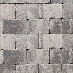 Antieke trommel 21x14x7 cm grijs/zwart