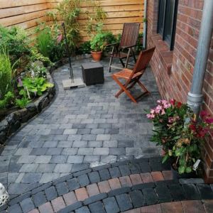 Stonique® Trommelstenen 21x14x7 cm Grijs/Zwart