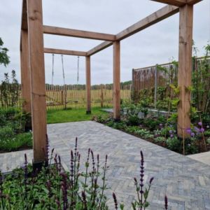 Stonique® Waalformaat Getrommeld 20x5x7 cm Grijs/Zwart