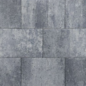 Straksteen 20x30x5 cm grijs/zwart