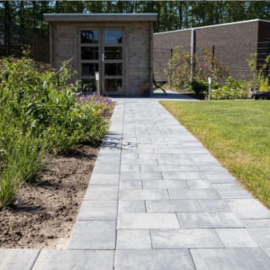 Straksteen 20x30x5 cm Grijs/Zwart