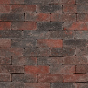 Tambour dikformaat 21x7x7 cm Rood-zwart
