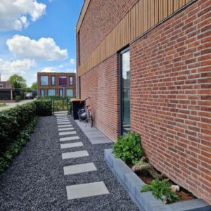 Tegel 40x60x5 cm Grijs komo met facet