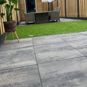 Terrastegel H2O Comfort Square 60x60x4 cm Nero/Grey