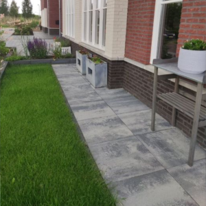 Terrastegel Patio Square 60x60x4 cm Nero/Grey