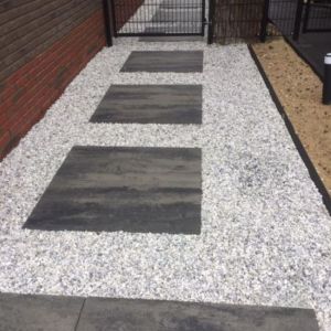 Terrastegel Patio Square 90x90x6 cm Nero/Grey