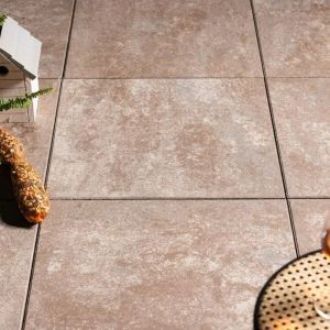 Terrastegel Trippel T 60x60x4 cm Bruin Nuance