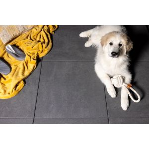 Trippel T 60x30x4 Zwart/Grijs Genuanceerd