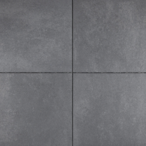 Genuanceerde zwart-grijze Trippel T 2Drive betontegels van 60x30x6 cm, geschikt voor oprit en terras.