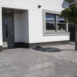 Trottoir Tuintegel (mini facet) 25x50x5 cm Grijs