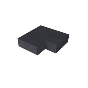 Schellevis Oud Hollandse Trap Hoekstuk 90° (37/15) Binnen Carbon 60x60 cm