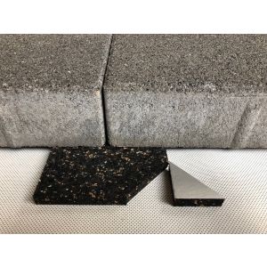 Rubbertegeldrager 150x150x15 ac