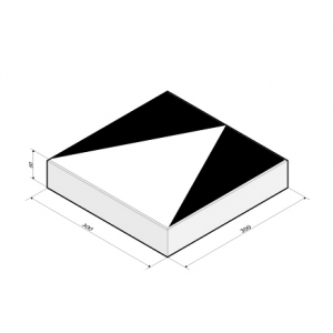 verkeerstegel-30x30x6-cm-zwart-met-witte-driehoek