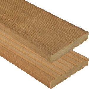 Vlonderplank Bangkirai Premium Fijn/Grof - FCQ - 25x145 mm - Lengte 305 cm