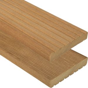 Vlonderplank Bangkirai Premium Fijn/Grof - FCQ - 25x145 mm - Lengte 396 cm