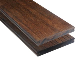 Vlonderplank Thermo Bamboe Melody Dark Grof/Glad - 18x103 mm - Lengte 186 cm