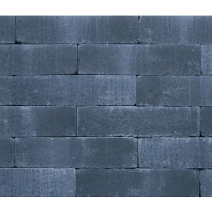 Wallblock Old 15x15x60 cm Antraciet - getrommeld