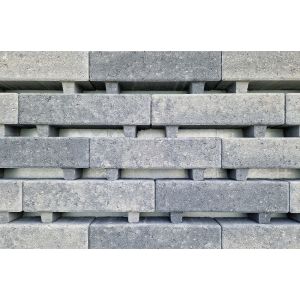 Waterpasserende Longstone Opritsteen 31,5x10,5x7 cm grijs/zwart