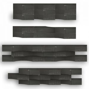 Linia Excellence Wave 15x15x60 cm Nero
