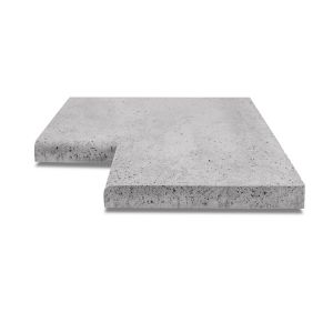 ArtiStone Oud Hollandse Zwembadrand Hoekstuk 90° 40x5 cm Grijs