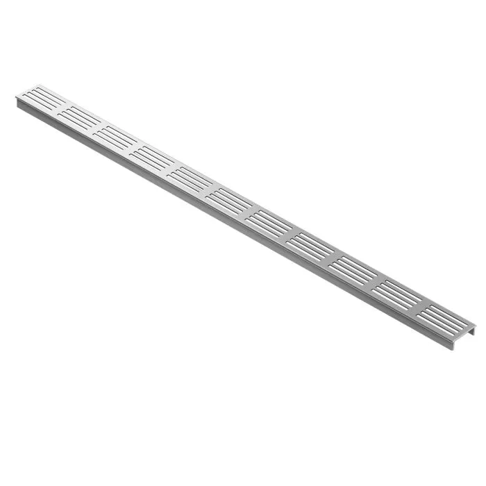 ACO slimline vervangingsrooster Blank aluminium L = 1000