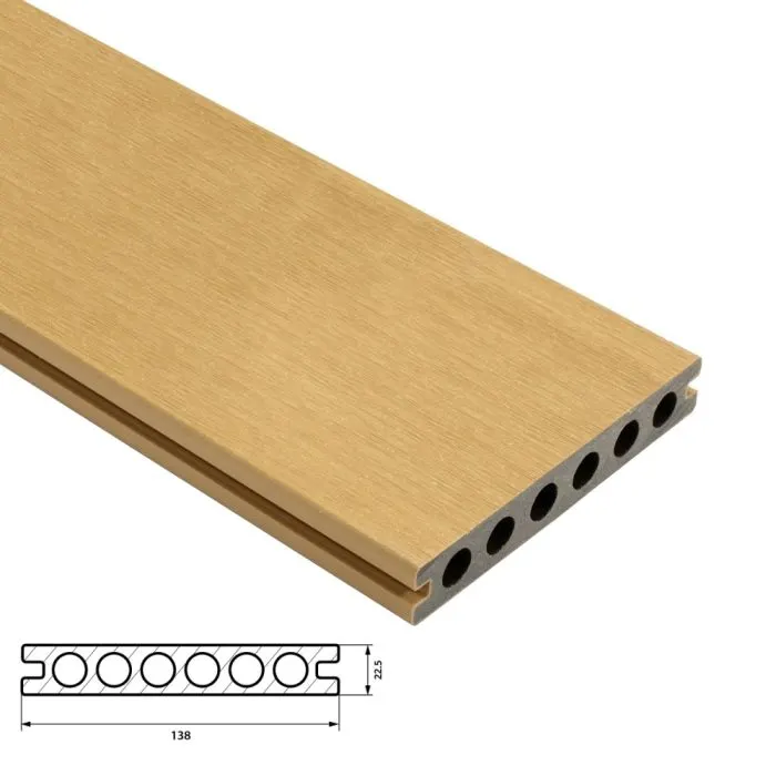 Fiberdeck Premium Vlonderplank 22,5x138 mm - Lengte 500 cm - Cedar (RHK)