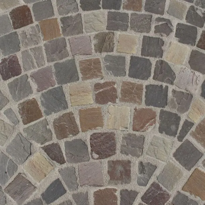 Natuursteen Keien 10x10x5/7 cm gres Tavel