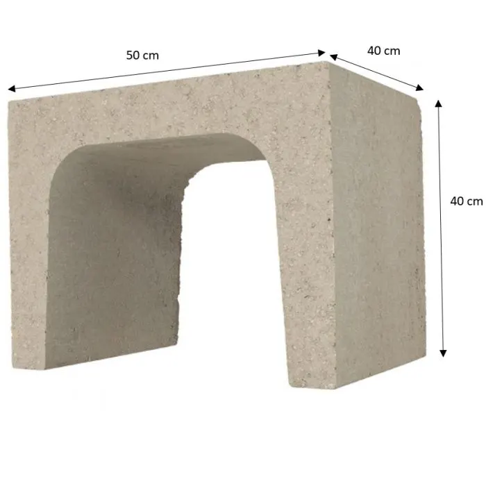 U-element 40x40x50 cm Grijs