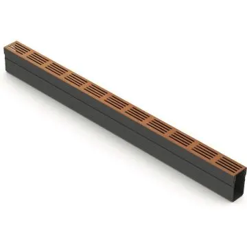 ACO&nbsp;SlimLine&nbsp;lijngoot&nbsp;100x6.1x10 cm (LxBxH) Incl. Corten designrooster