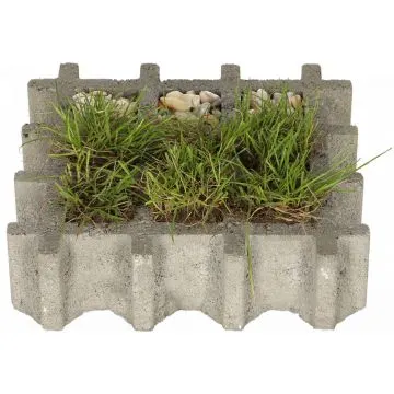 Aquadraintegel 30x30x8 cm Gris